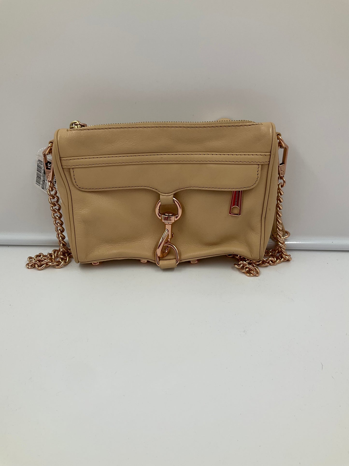 Crossbody Designer By Rebecca Minkoff In Tan, Size:Small