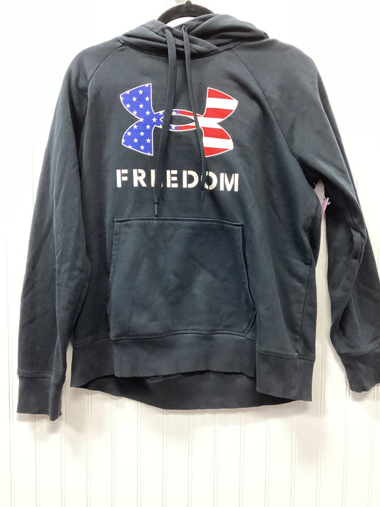 Sweatshirt Hoodie By Under Armour In Black, Size:L