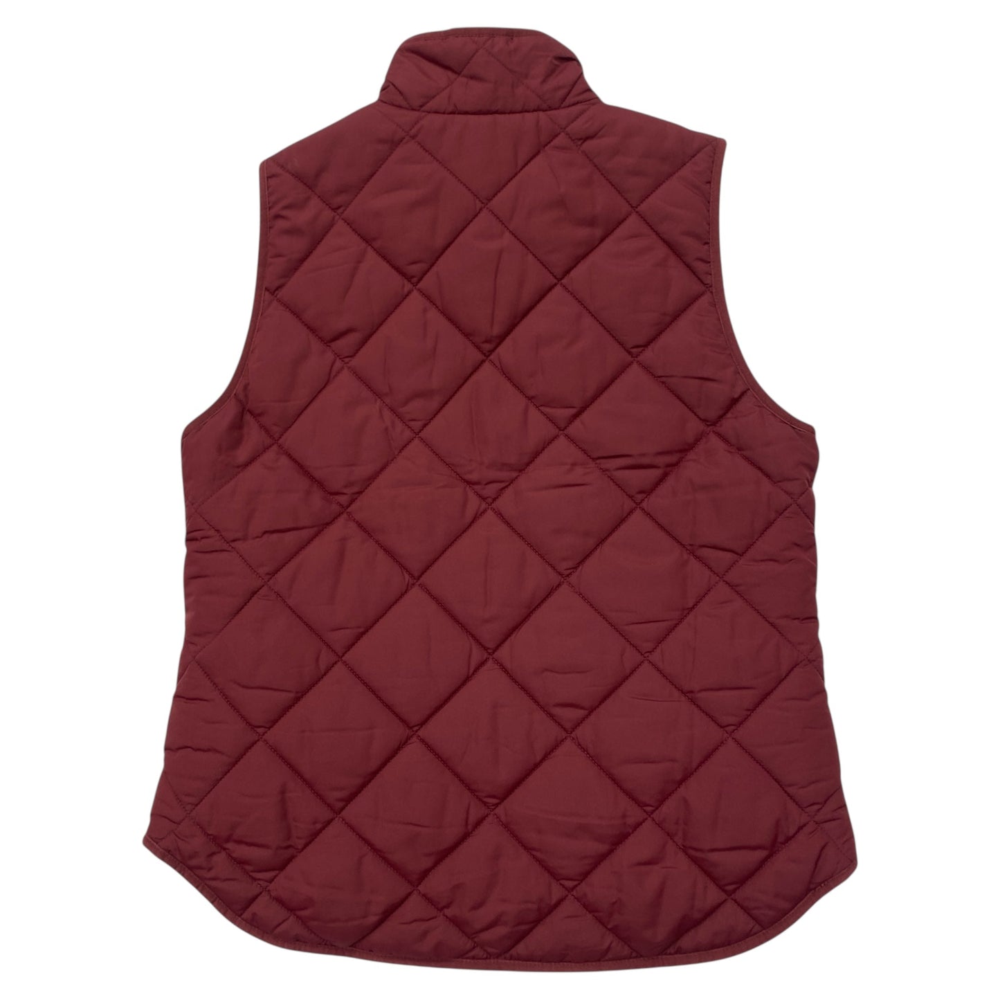 Vest Puffer & Quilted By J. Crew In Maroon, Size:M