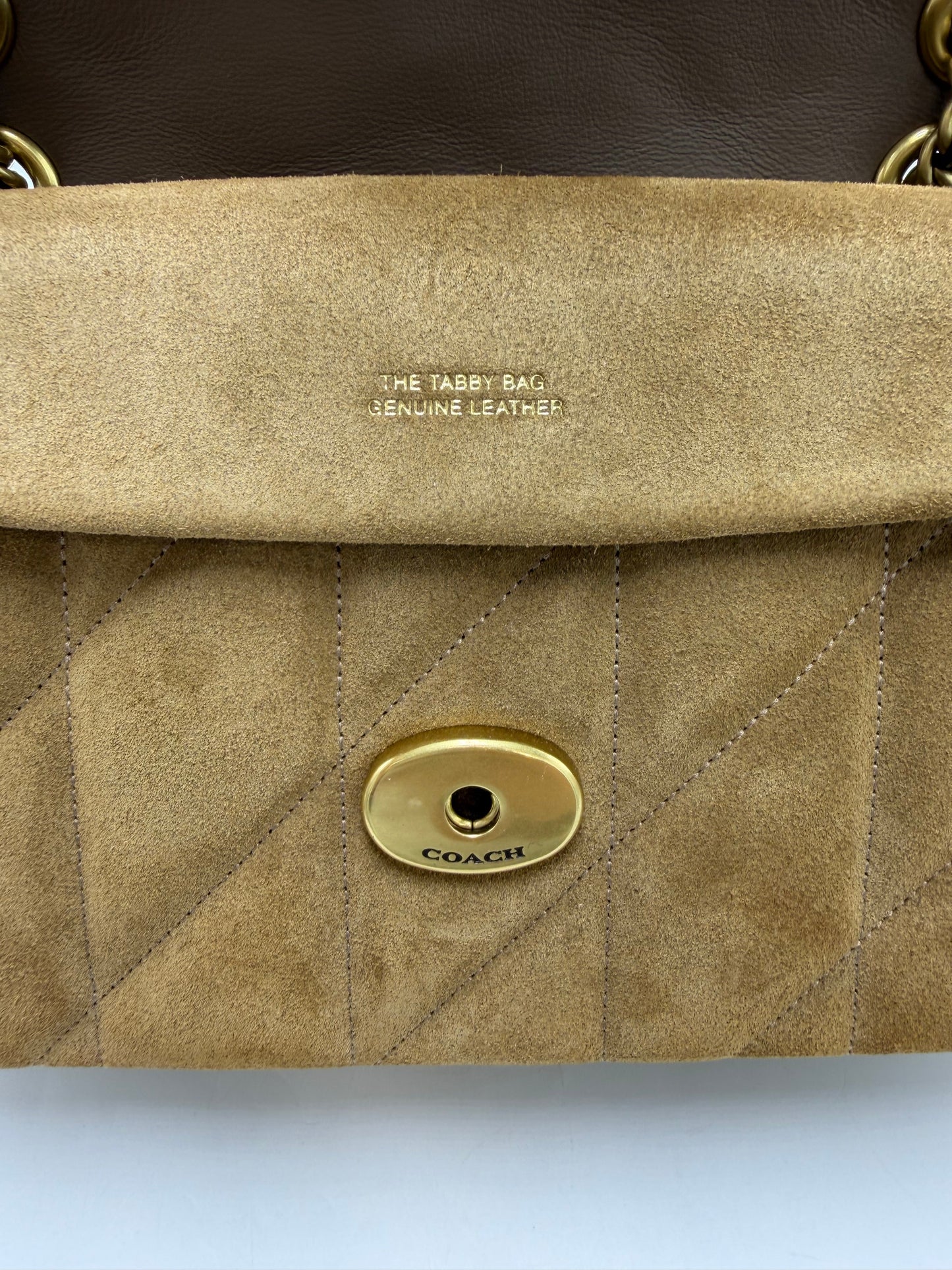 New! Coach Suede Tabby 26 Quilted Designer Handbag