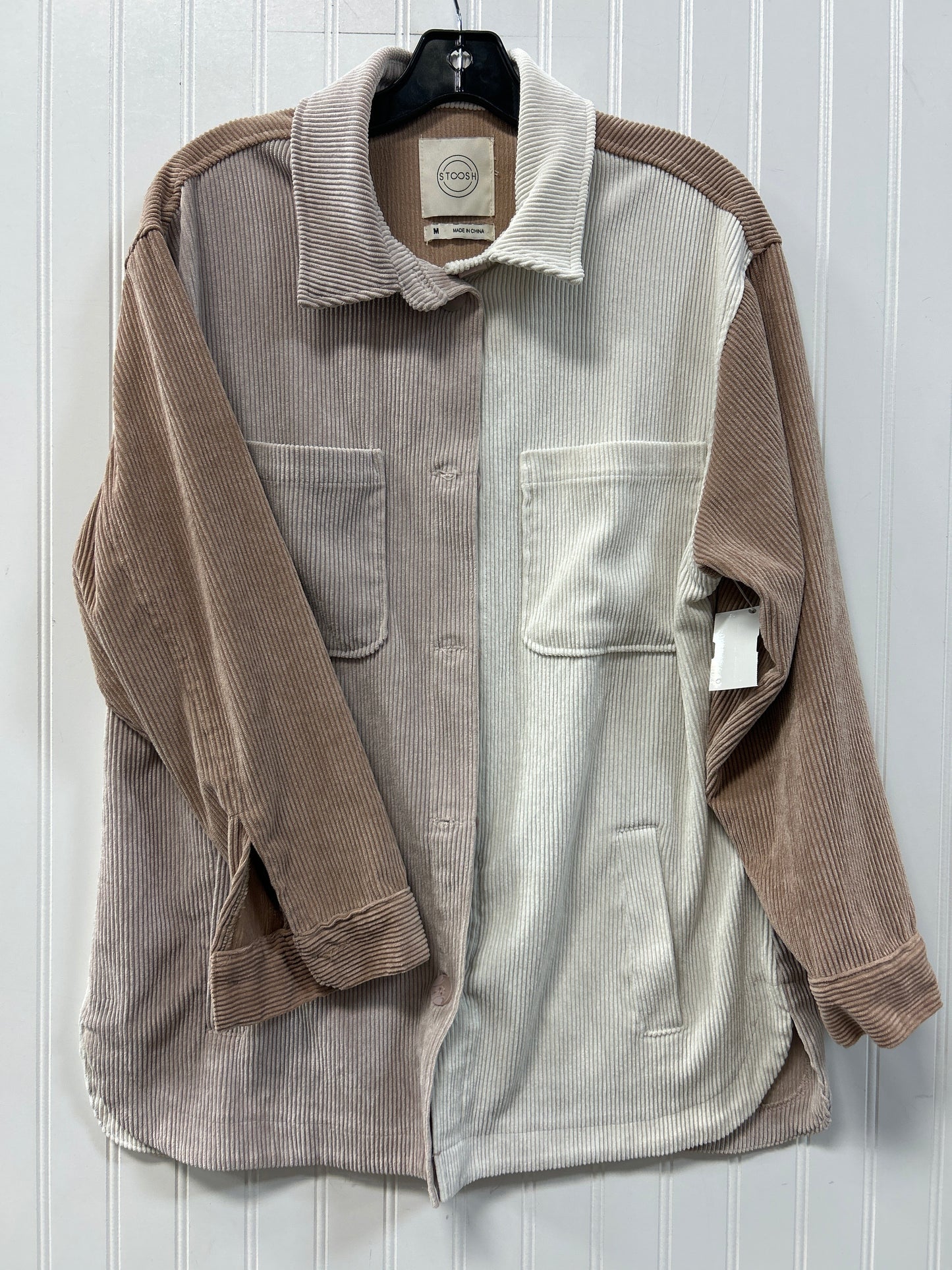 Top Ls By Stoosh In Brown & White, Size:M