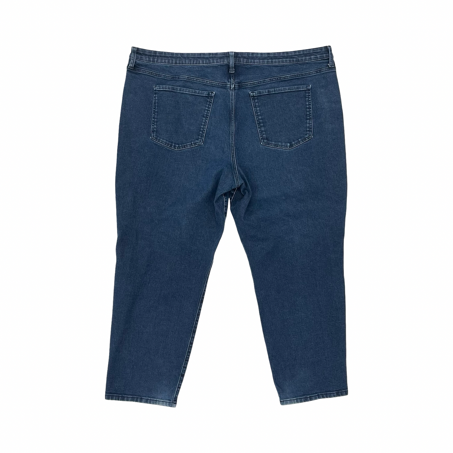 Jeans Straight By Terra & Sky In Blue Denim, Size:26W