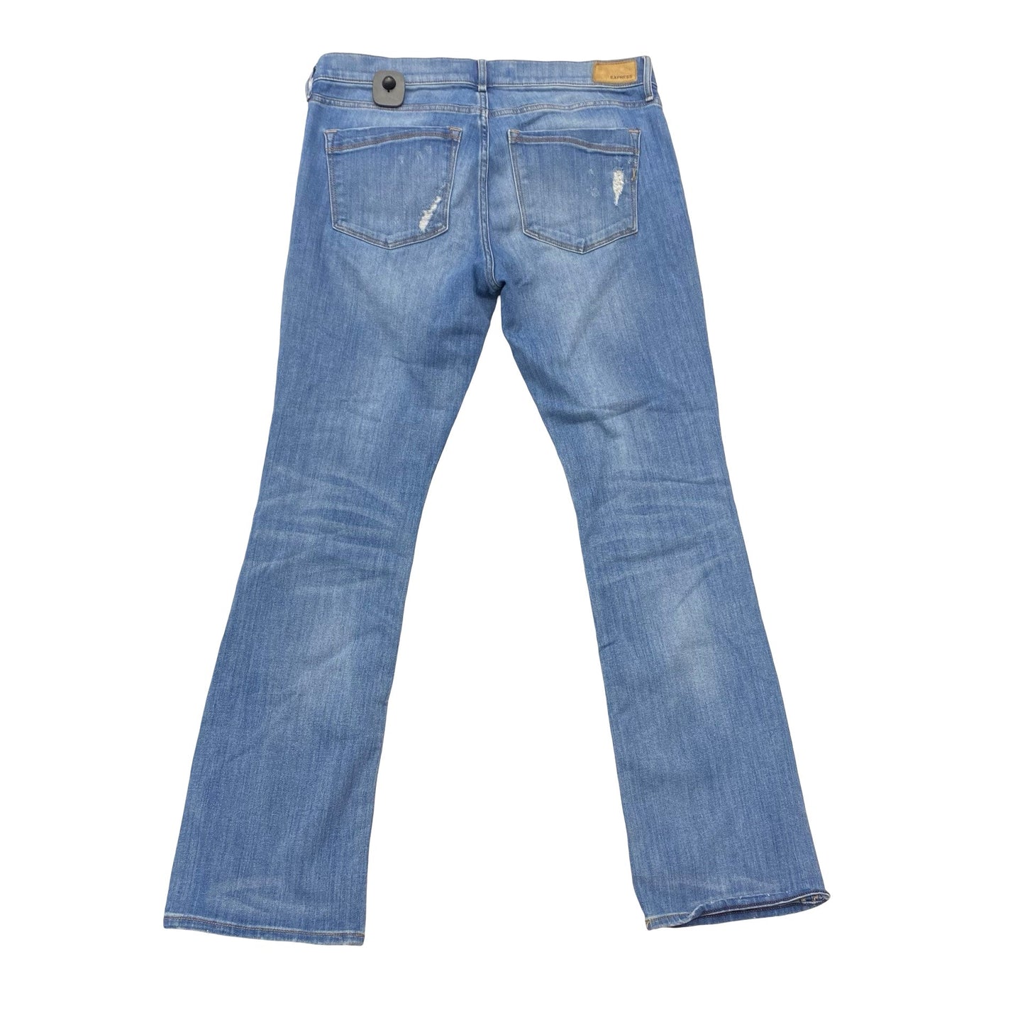 Jeans Boot Cut By Express In Blue Denim, Size:12