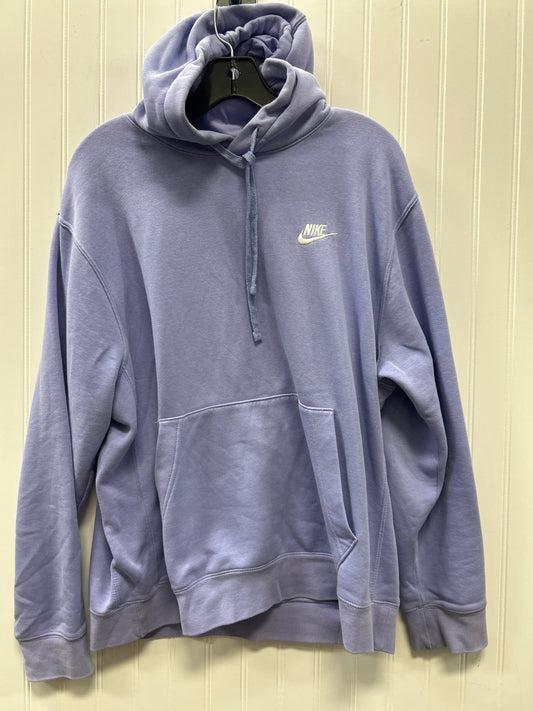 Sweatshirt Hoodie By Nike In Purple, Size:L