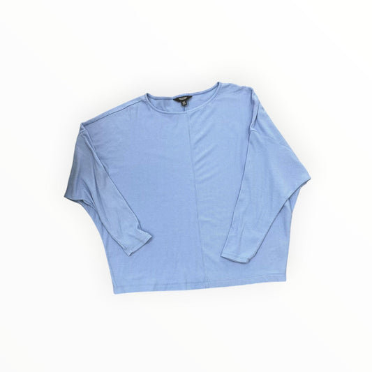 Top 3/4 Sleeve By Simply Vera In Blue, Size:2x