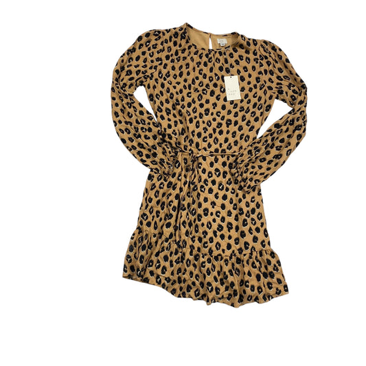 Dress Casual Midi By A New Day In Animal Print, Size:Xs