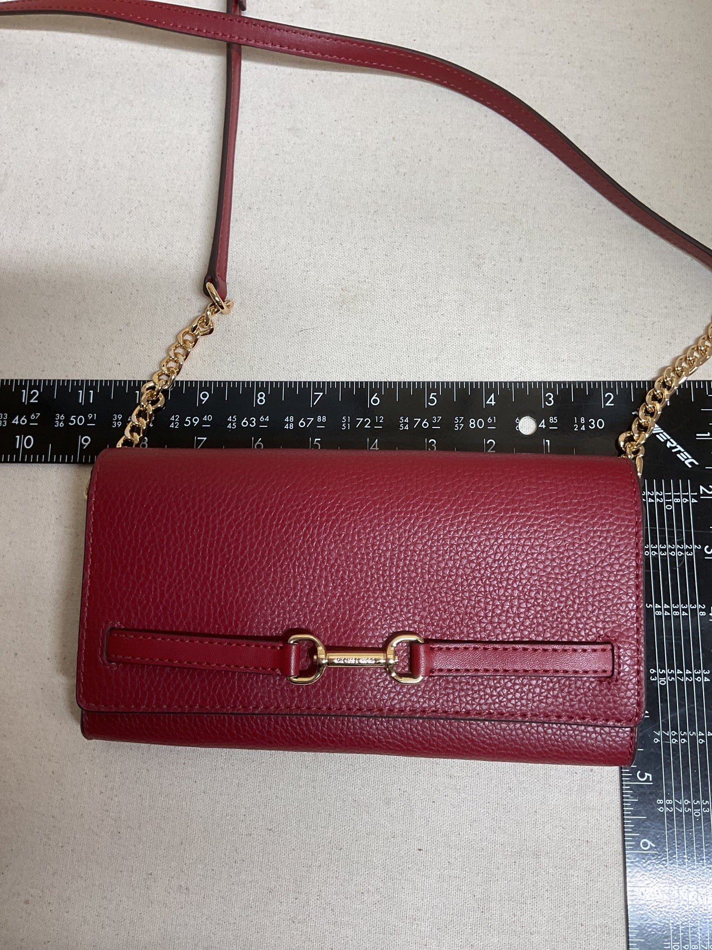 Crossbody Designer By Michael Kors In Red, Size:Small
