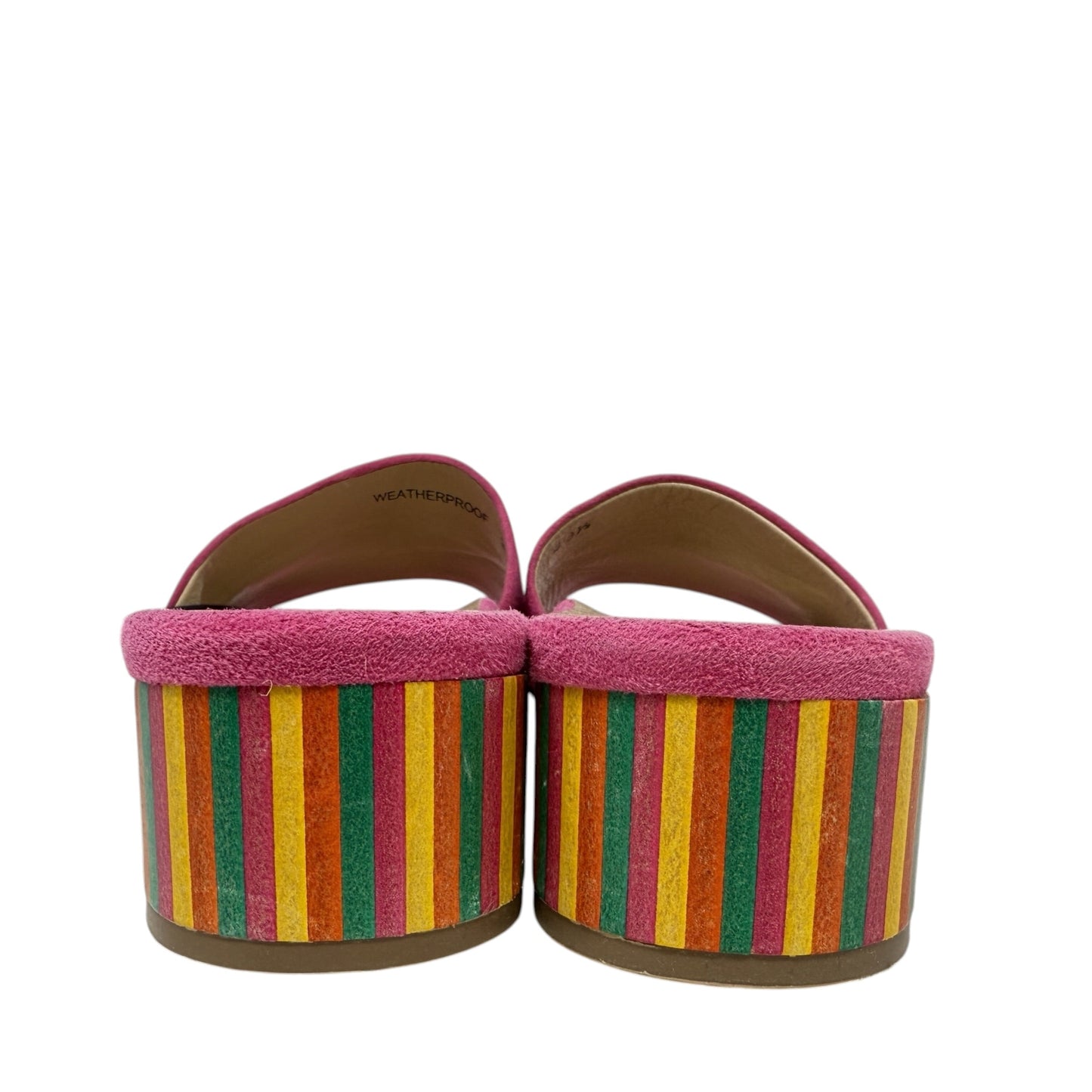 Sandals Heels Block By Ron White In Pink, Size: 8.5