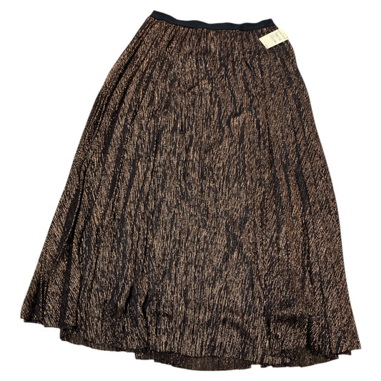 Skirt Maxi By Halogen In Black & Gold, Size:M