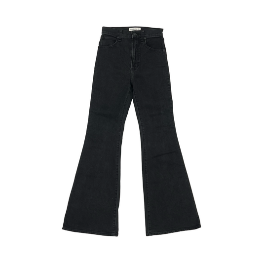 Jeans Flared By Abercrombie And Fitch In Black Denim, Size:2