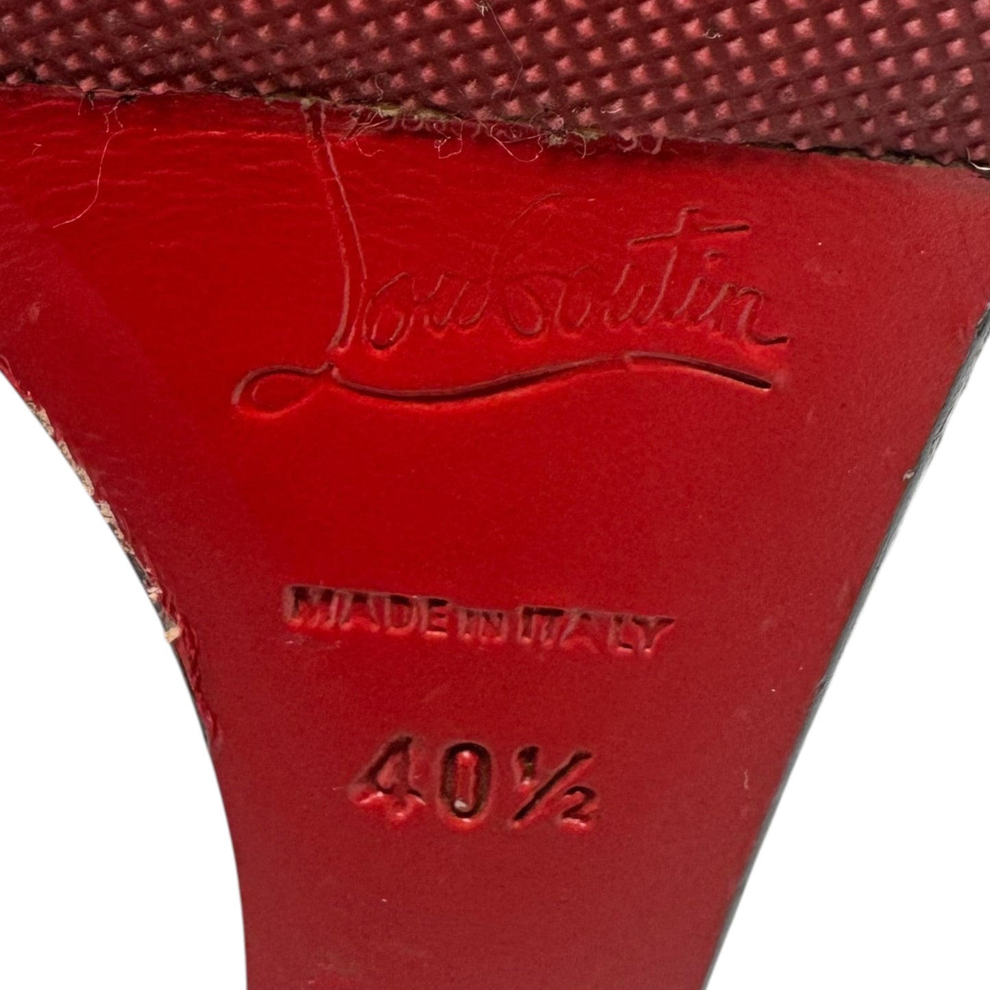 Suede Slingback Wedge Peep Toe Pumps Luxury Designer By Christian Louboutin In Black, Size: 10 (40.5)