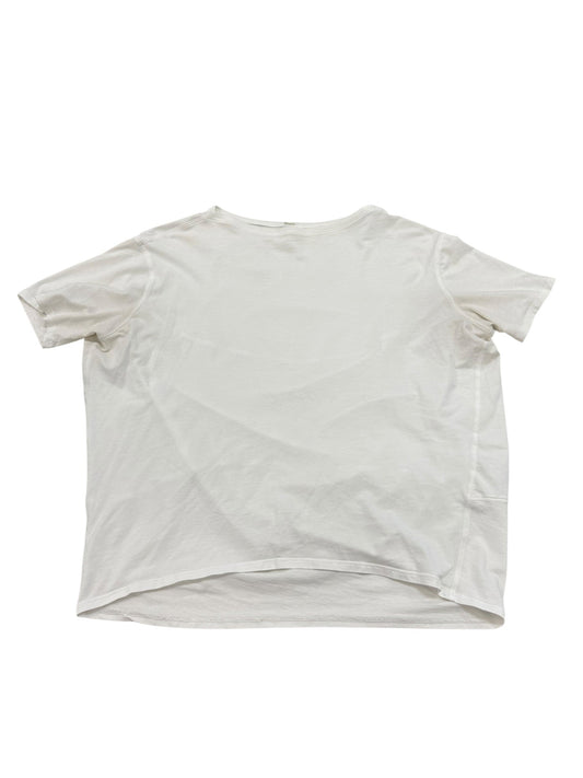 Athletic Top Ss By Lululemon In White, Size:4