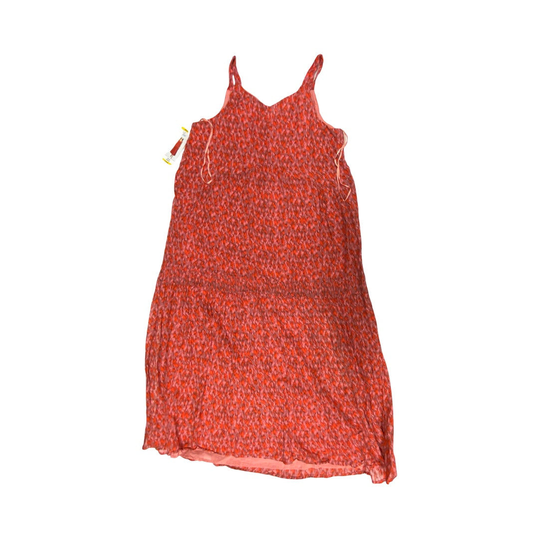 Dress Casual Maxi By Joie In Pink & Red, Size:M