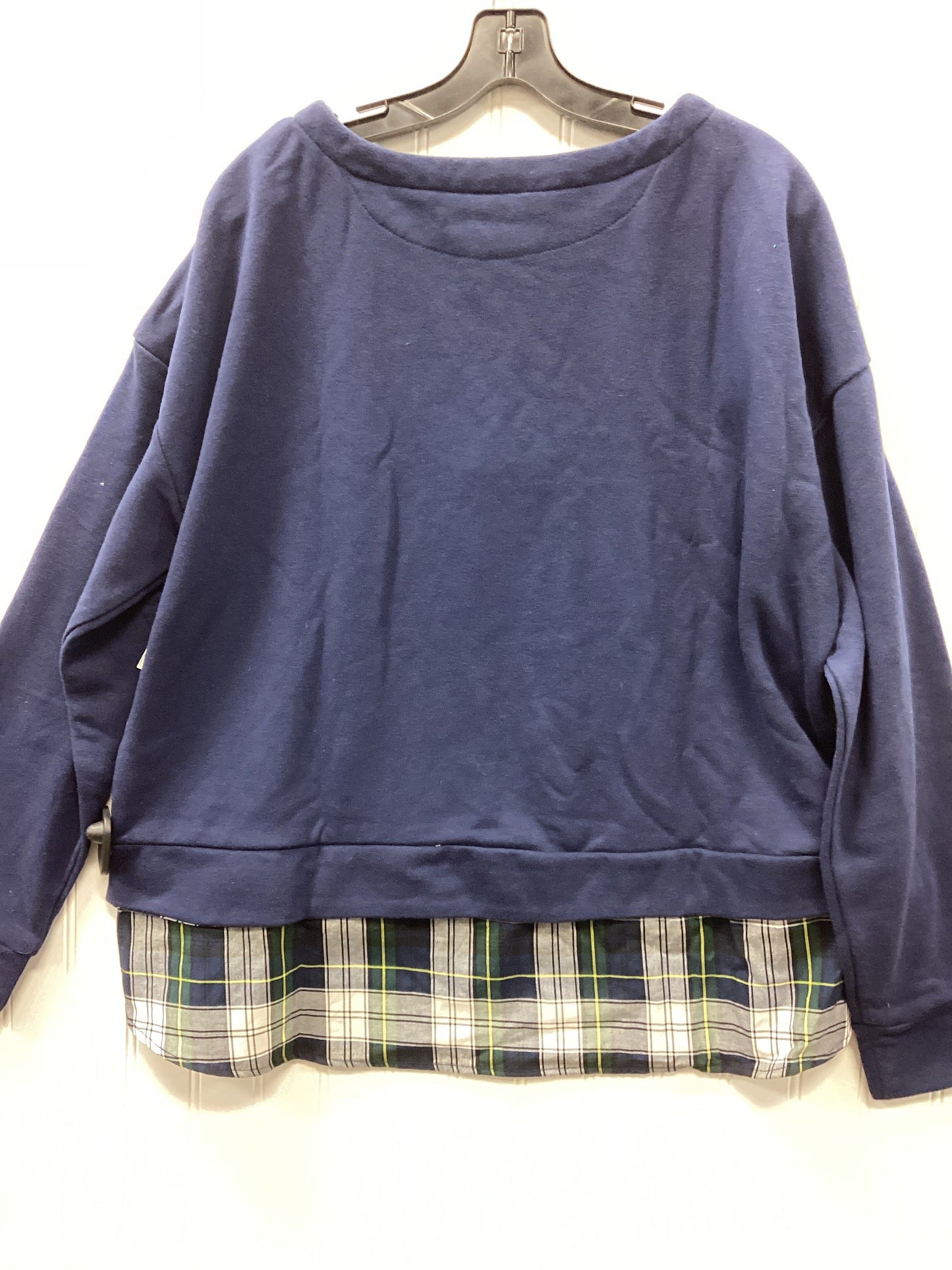 Top Ls By Izod In Navy, Size:1X