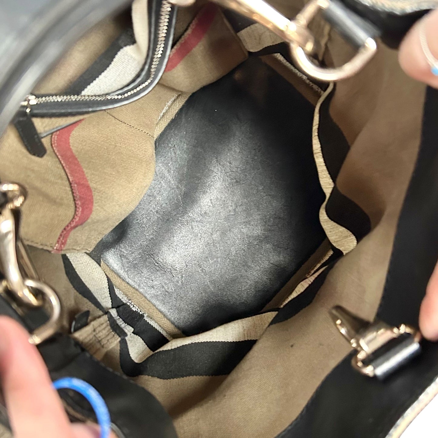 Crossbody Luxury Designer By Burberry, Size: Large