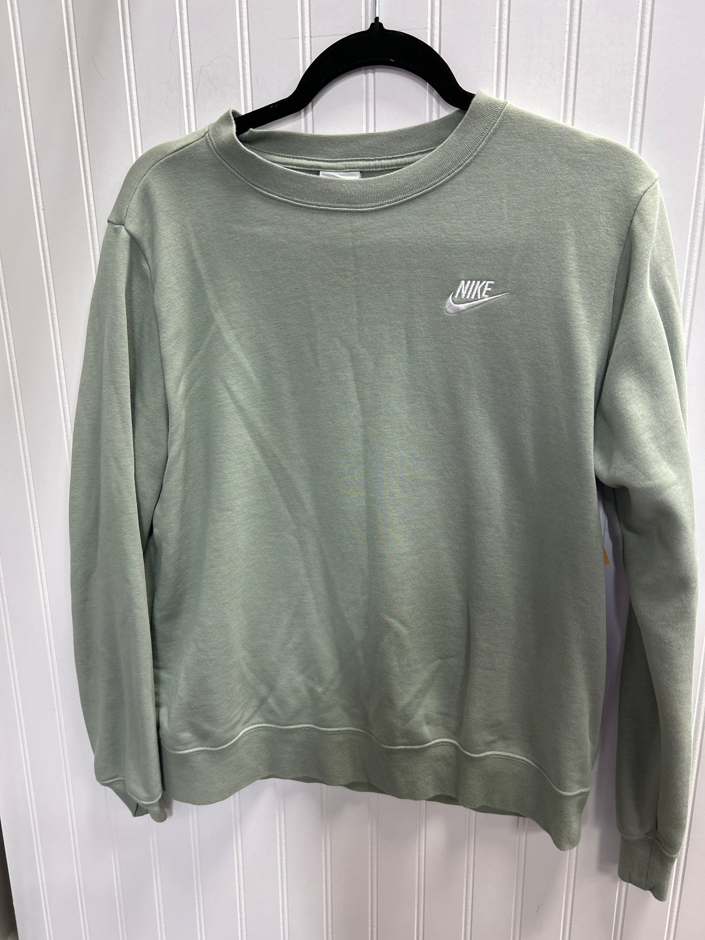 Athletic Sweatshirt Crewneck By Nike Apparel In Green, Size:M