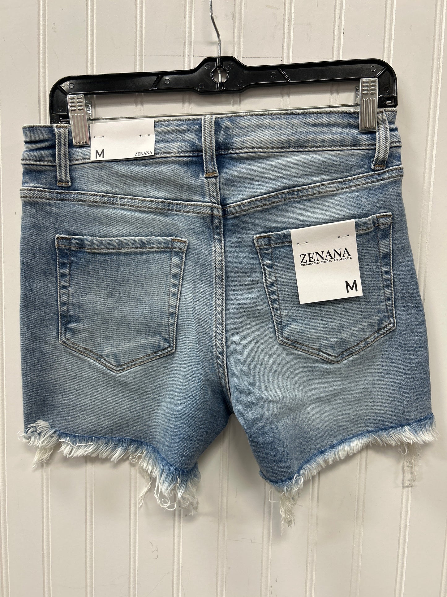 Shorts By Zenana In Blue Denim, Size:M