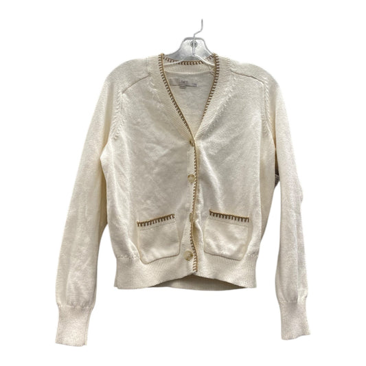 Sweater Cardigan By Loft In White, Size:Xsp