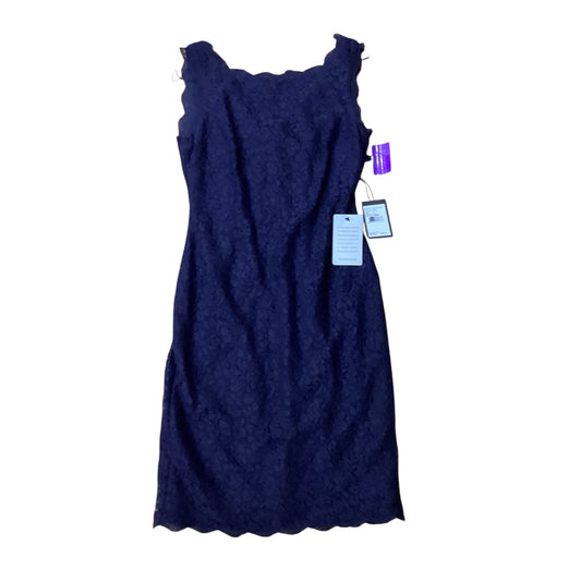 Dress Party Midi By Adrianna Papell In Navy, Size:Xs
