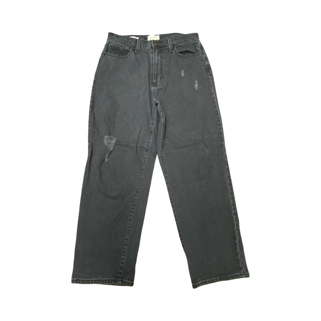 Jeans Straight By Universal Thread In Grey Denim, Size:12