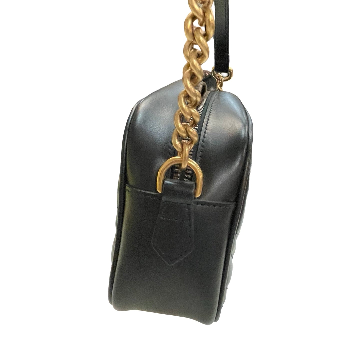 Handbag Luxury Designer By Gucci In Black, Size:Small