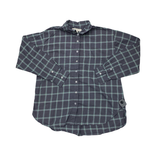 Top Ls By Loft In Plaid Pattern, Size:L