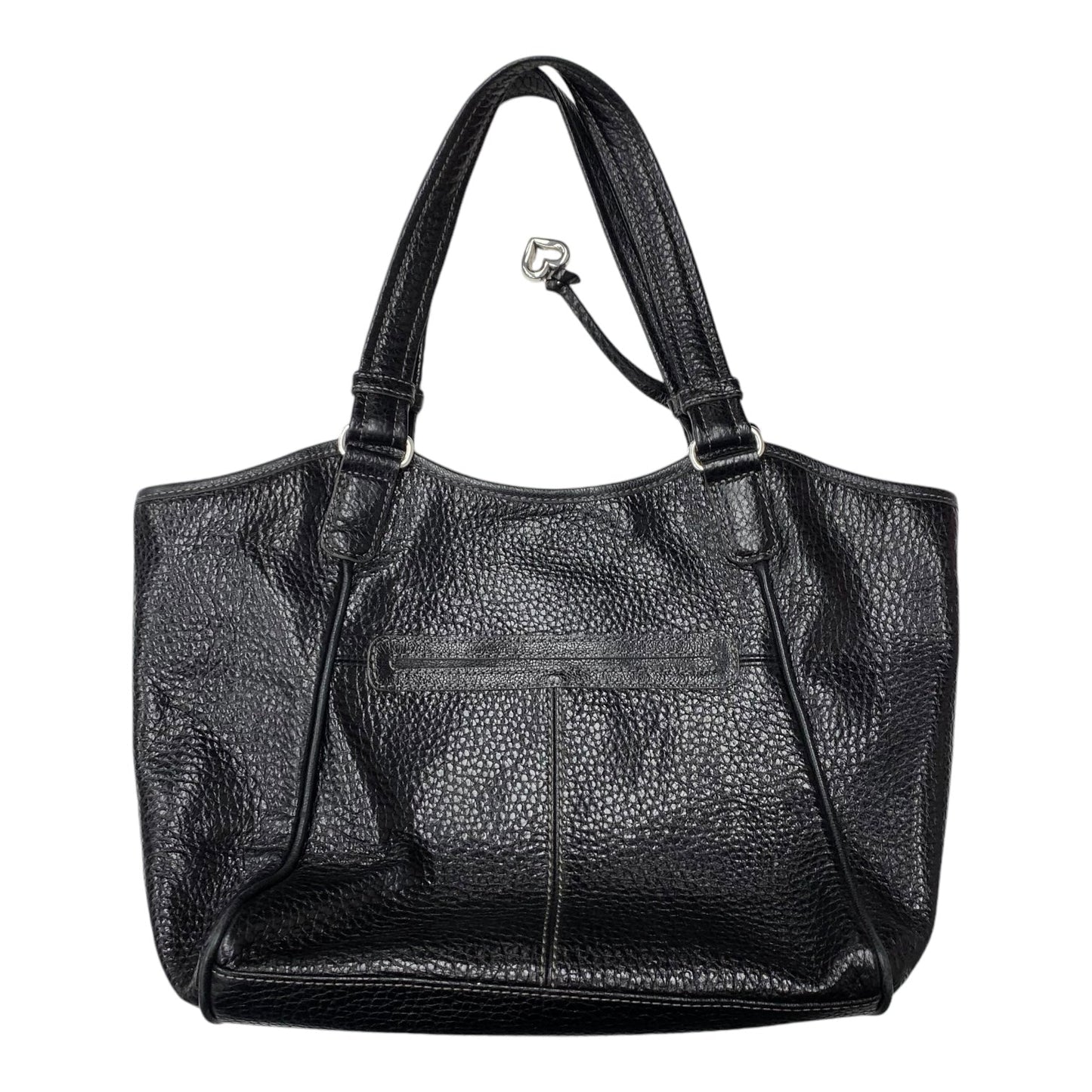 Handbag Leather By Brighton In Black, Size:Medium