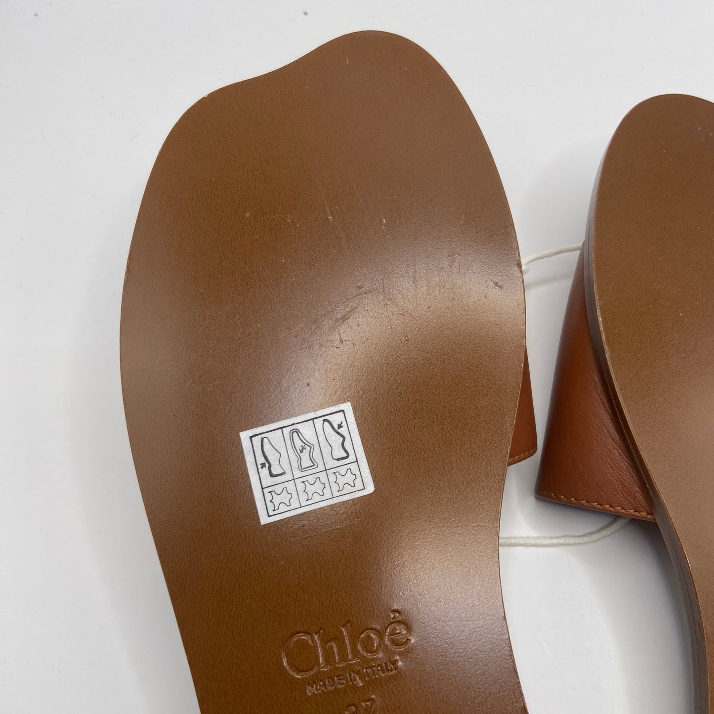 Sandals Luxury Designer By Chloe In Brown, Size: 7