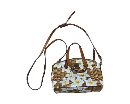 Crossbody Designer By Dooney And Bourke In Brown & Yellow, Size:Small