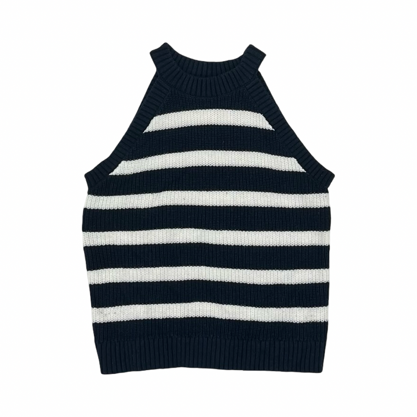 Top Sleeveless By Old Navy In Blue & White, Size:S