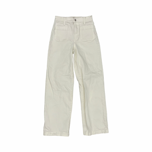 Jeans Wide Leg By Madewell In Cream Denim, Size:2