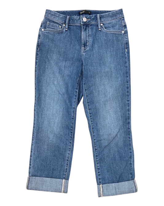 Jeans Cropped By Simply Vera In Blue Denim, Size:4