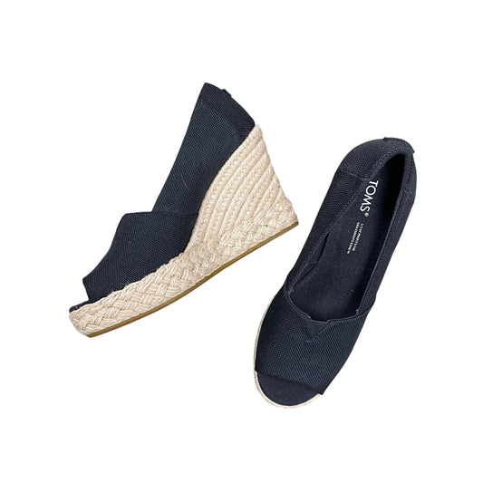 Shoes Heels Wedge By Toms In Black, Size:6.5