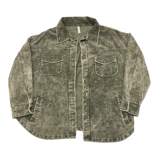 Blazer By Zenana In Green, Size:3X