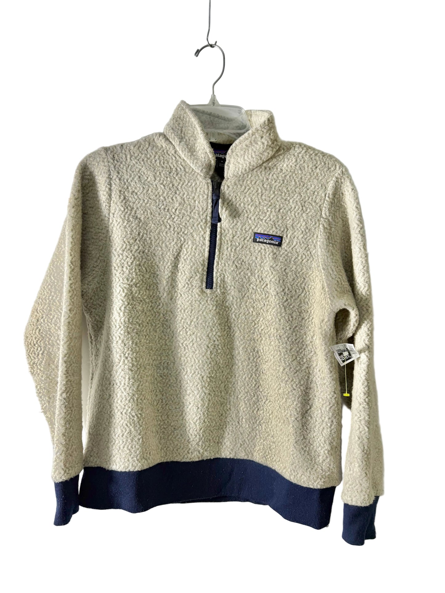 Sweatshirt Collar By Patagonia In Tan, Size: M