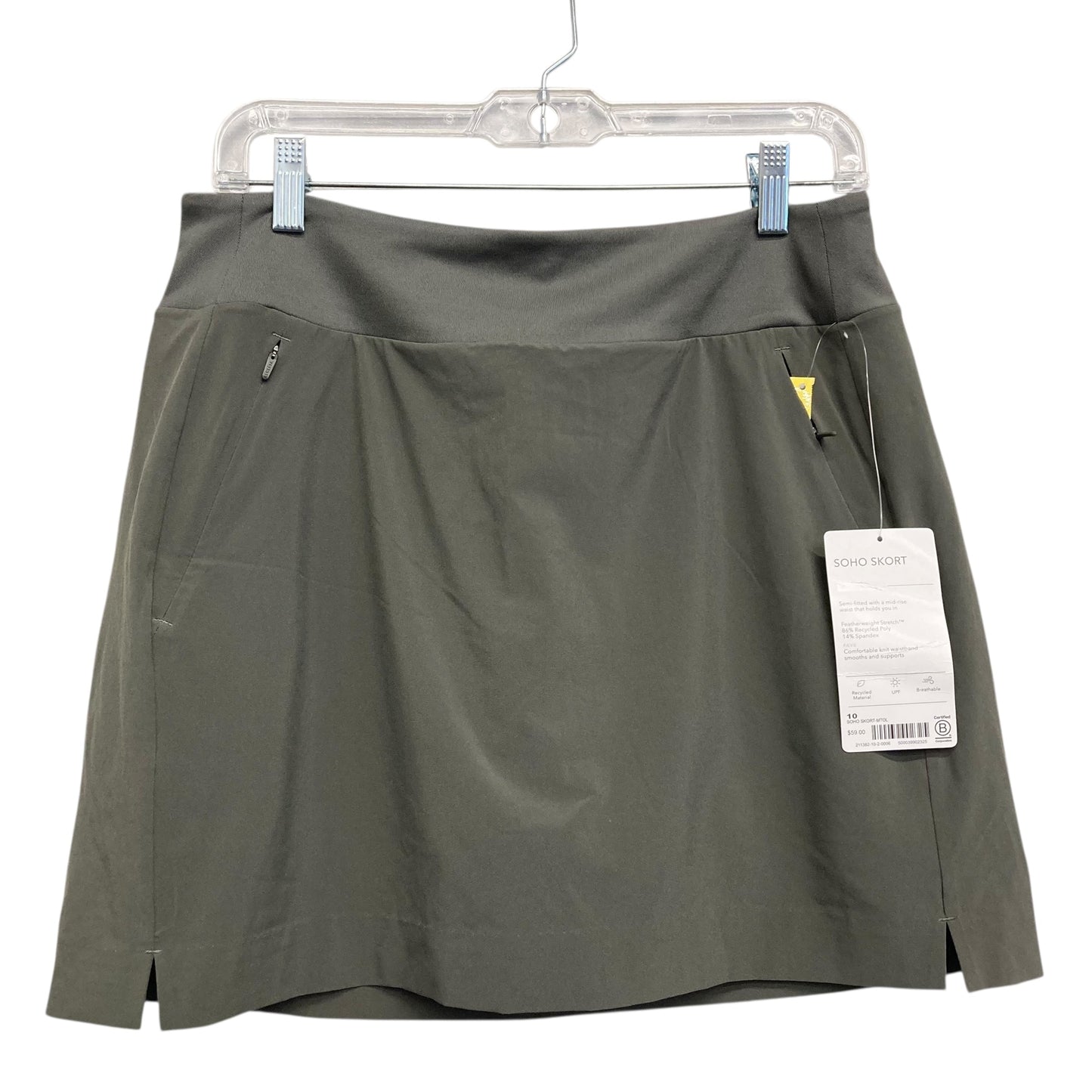 Athletic Skort By Athleta In Green, Size:M