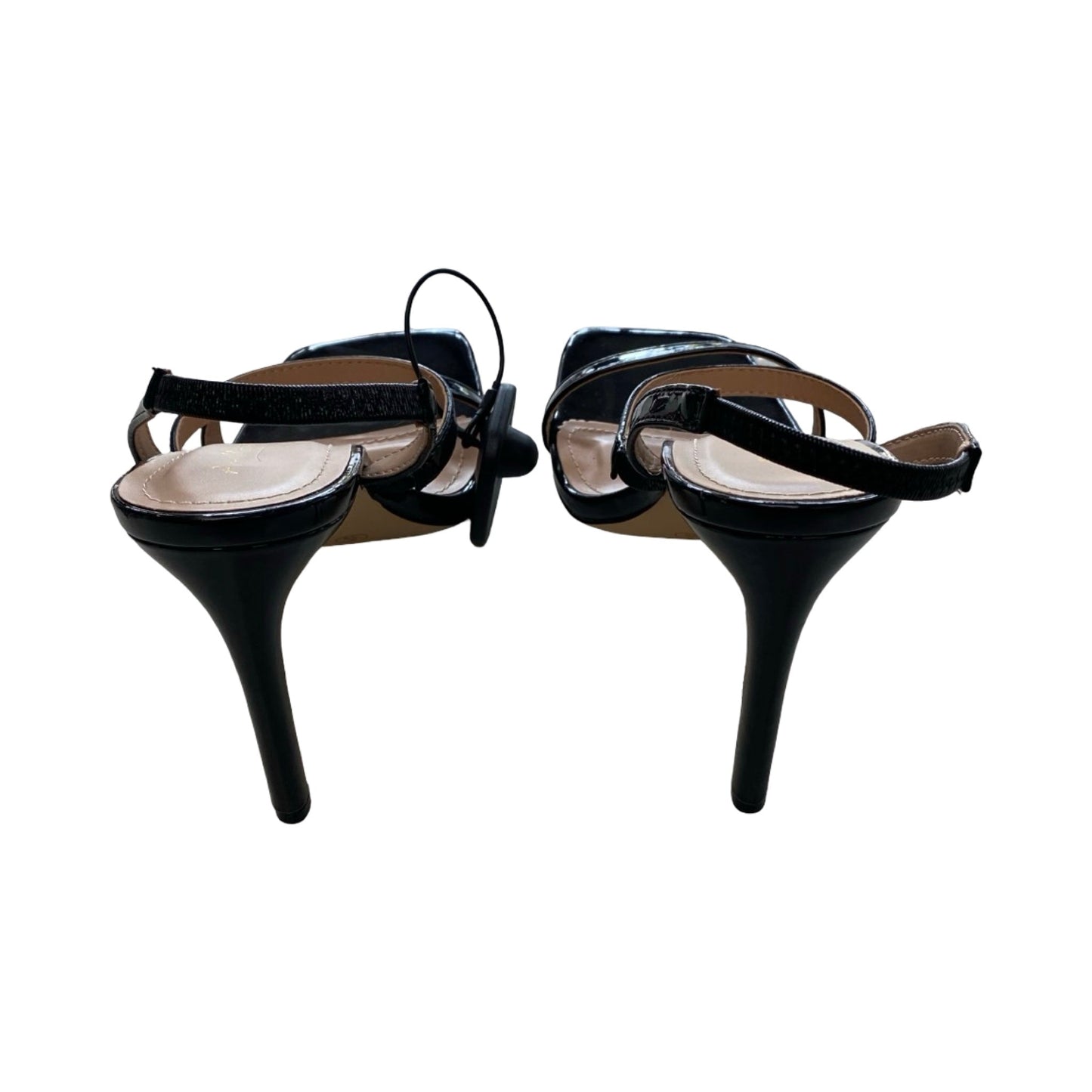 Sandals Heels Stiletto By Anne Marie In Black, Size:9
