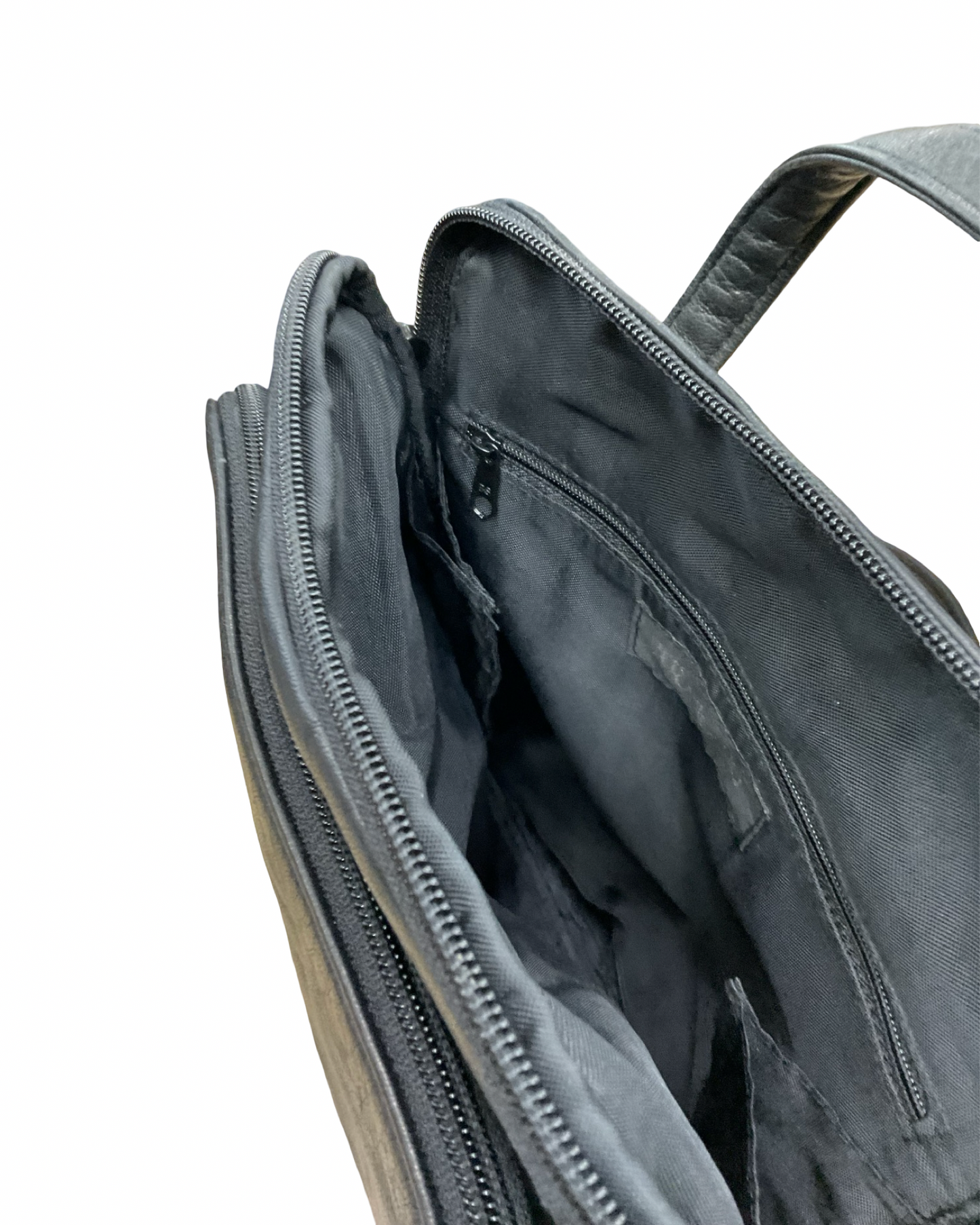 Backpack Leather By Tignanello  Purses In Black, Size:Medium