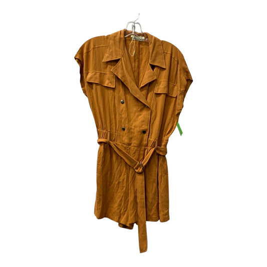 Romper By Cme In Orange, Size:M