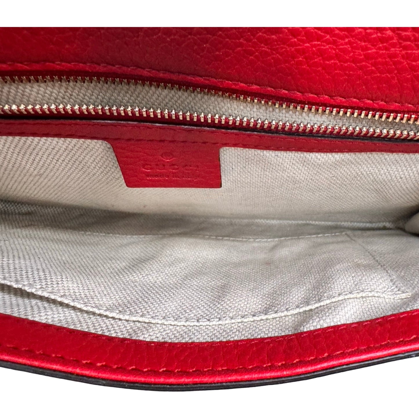 Clutch Luxury Designer By Gucci In Red, Size:Large (11x6.9 in)