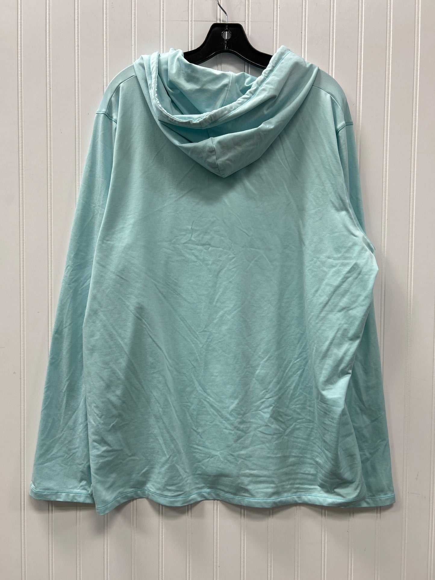 Athletic Top Ls Hoodie By Glyder In Blue, Size:Xl