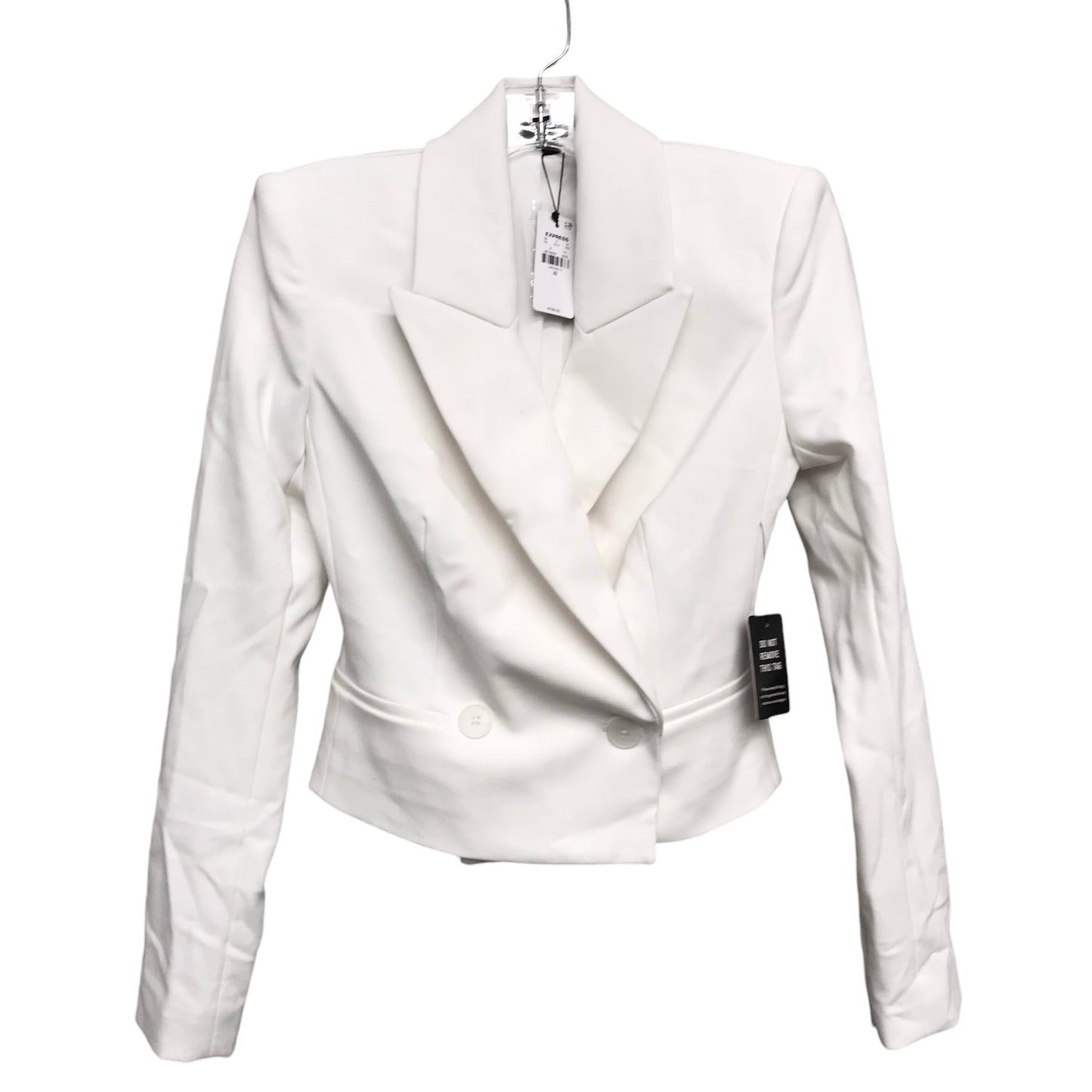 Blazer By Express In White, Size:Xs