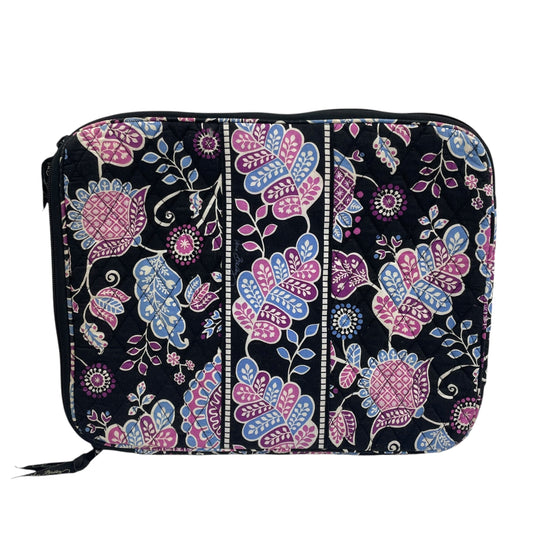 Laptop Bag By Vera Bradley In Black & Purple, Size:Medium