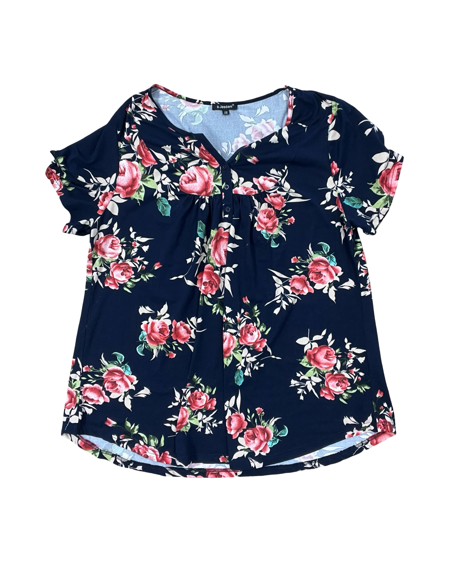 Top Ss By Clothes Mentor In Blue, Size:2X