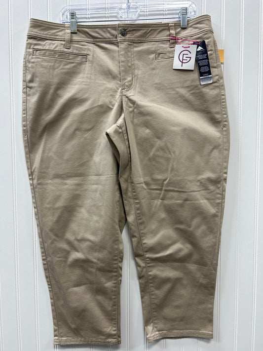 Capris By Lane Bryant In Tan, Size:16 NWT