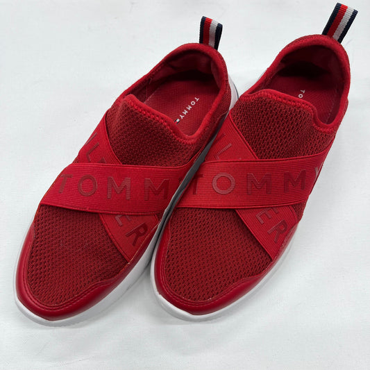 Tommy Hilfiger Athletic Stretch Strap Shoes Red Size 6