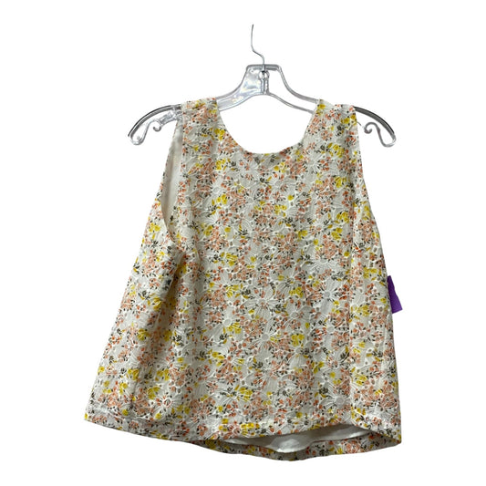 Top Sleeveless By Loft In White, Size:M