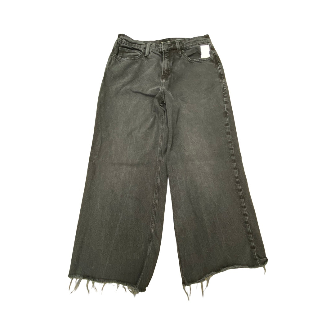 Jeans Wide Leg By Good American In Grey Denim, Size:8P