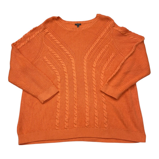 Sweater By Talbots In Orange, Size:3X