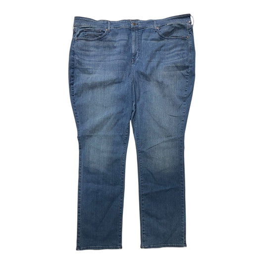 Jeans Straight By Not Your Daughters Jeans In Blue Denim, Size:26